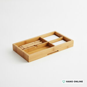 Bamboo Desk Drawer Organizer Tray